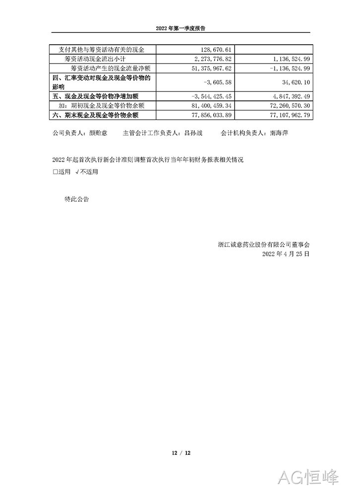 AG恒峰2022年第一季度∷报告_页面_12